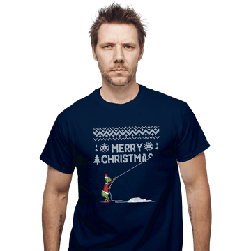 Shirts T-Shirts, Unisex / Small / Navy Stealing Christmas