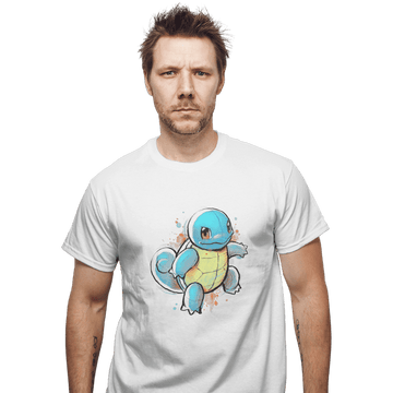 Shirts T-Shirts, Unisex / Small / White Water Ink