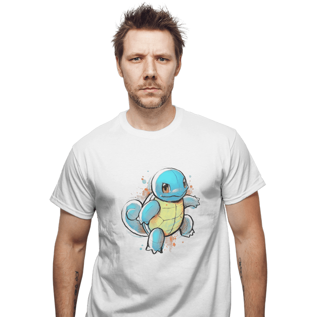Shirts T-Shirts, Unisex / Small / White Water Ink