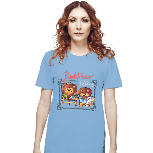 Secret_Shirts T-Shirts, Unisex / Small / Powder Blue Kitty Painter!