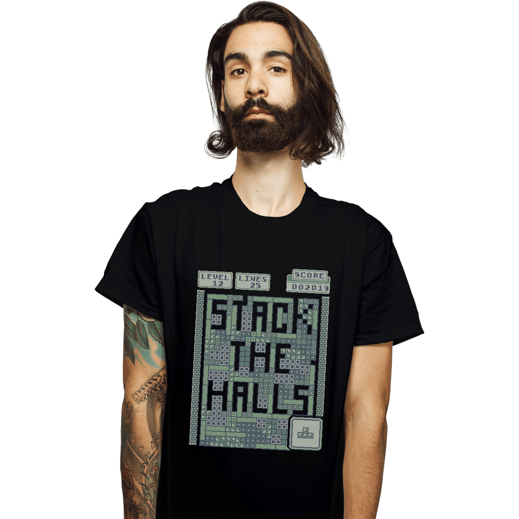 Shirts T-Shirts, Unisex / Small / Black Stack The Halls