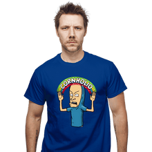 Load image into Gallery viewer, Secret_Shirts T-Shirts, Unisex / Small / Royal Blue Cornholio Rainbow
