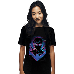 Daily_Deal_Shirts T-Shirts, Unisex / Small / Black Glitch Nightwing