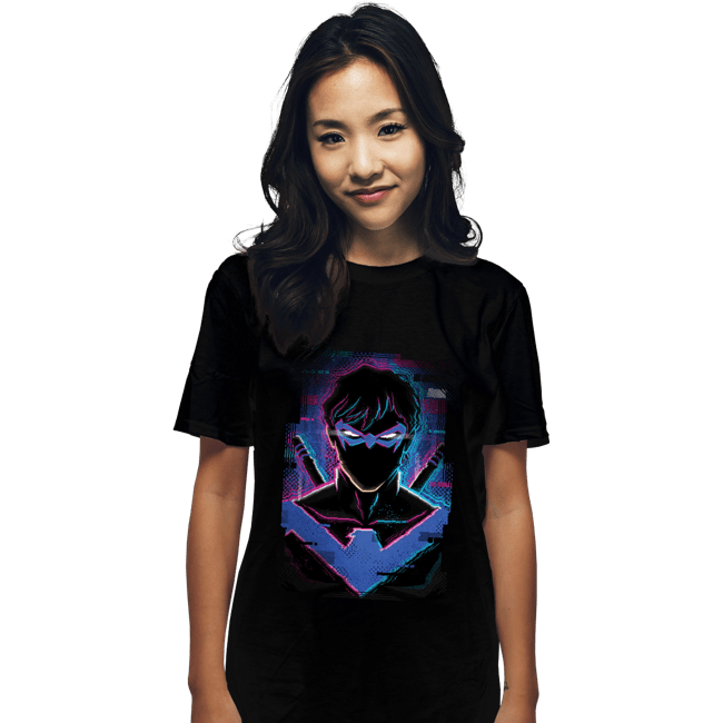 Daily_Deal_Shirts T-Shirts, Unisex / Small / Black Glitch Nightwing