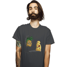 Load image into Gallery viewer, Shirts T-Shirts, Unisex / Small / Charcoal Here&#39;s Pineapple
