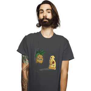 Shirts T-Shirts, Unisex / Small / Charcoal Here's Pineapple