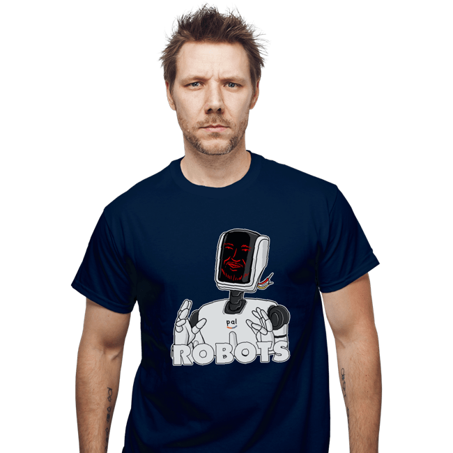 Daily_Deal_Shirts T-Shirts, Unisex / Small / Navy Robots
