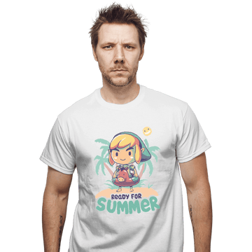 Shirts T-Shirts, Unisex / Small / White Ready For Summer