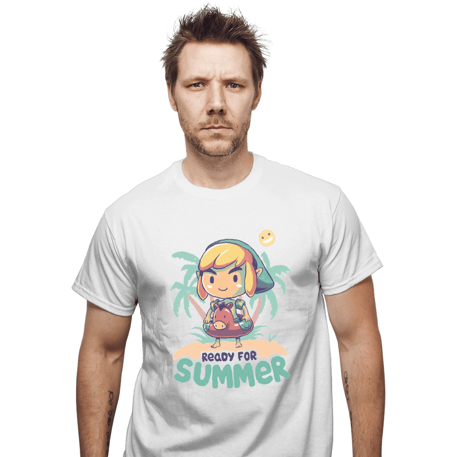 Shirts T-Shirts, Unisex / Small / White Ready For Summer