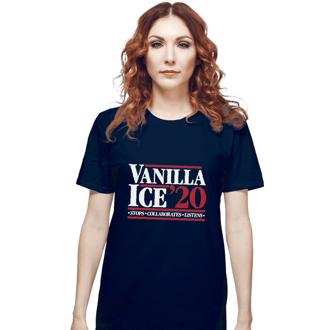Shirts T-Shirts, Unisex / Small / Navy Vanilla Ice 20