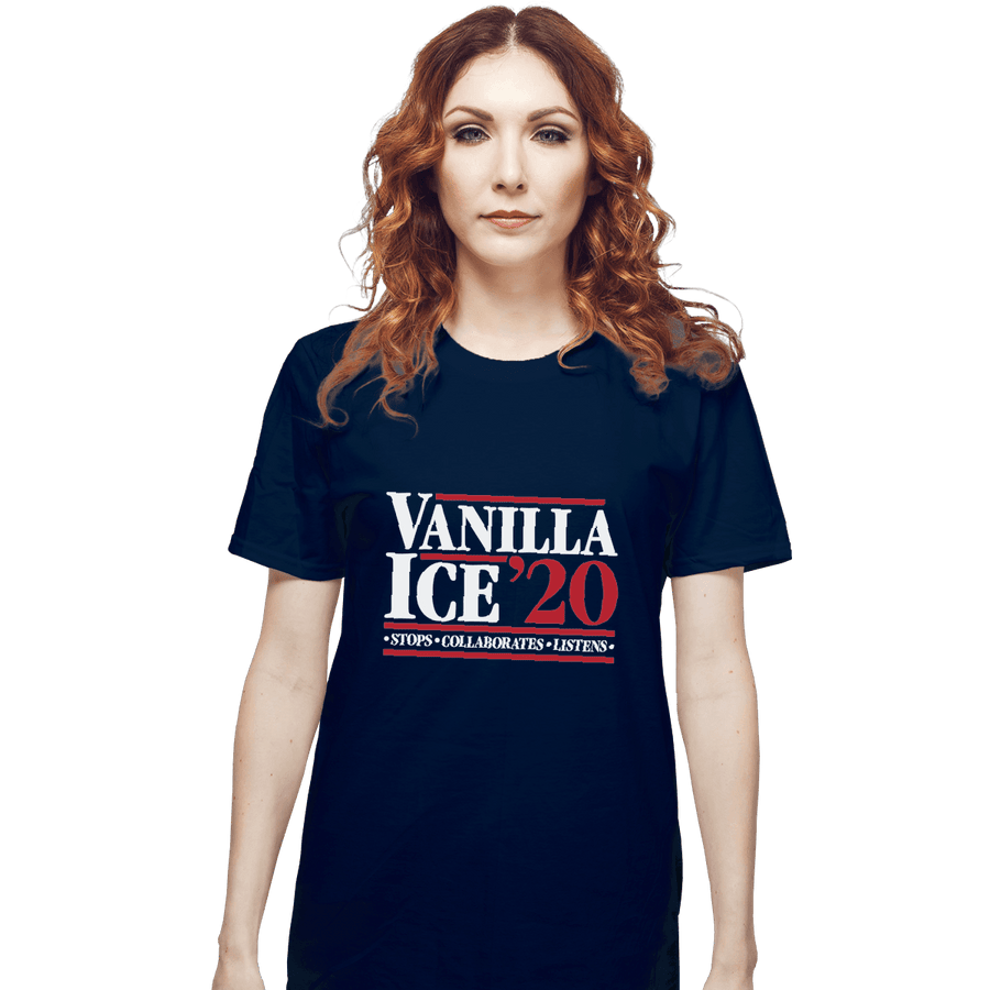 Shirts T-Shirts, Unisex / Small / Navy Vanilla Ice 20