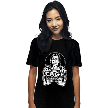 Daily_Deal_Shirts T-Shirts, Unisex / Small / Black Cage Is My Superman