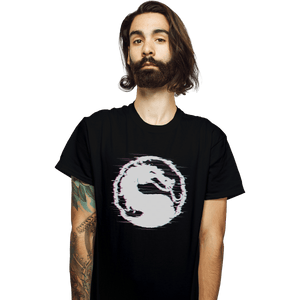 Shirts T-Shirts, Unisex / Small / Black Mortal Glitch