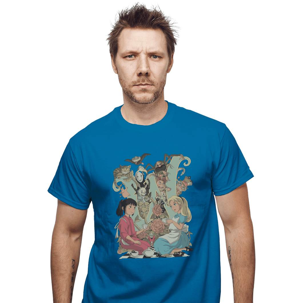 Shirts T-Shirts, Unisex / Small / Sapphire Wonderlands