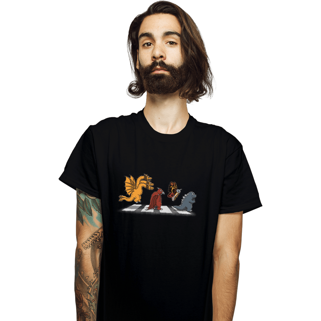 Shirts T-Shirts, Unisex / Small / Black Kaiju Road