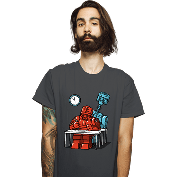 Secret_Shirts T-Shirts, Unisex / Small / Charcoal Robot Exam