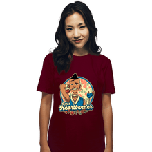 Load image into Gallery viewer, Daily_Deal_Shirts T-Shirts, Unisex / Small / Maroon Heart Bender
