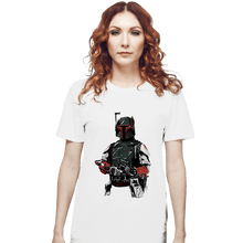 Load image into Gallery viewer, Shirts T-Shirts, Unisex / Small / White Mandalorian Bounterhunter
