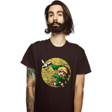 Load image into Gallery viewer, Shirts T-Shirts, Unisex / Small / Dark Chocolate The Adventures Of Link
