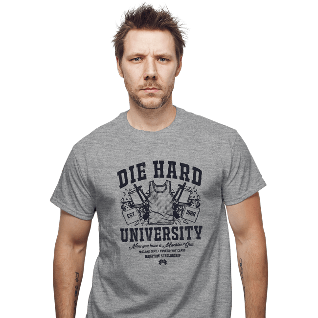 Daily_Deal_Shirts T-Shirts, Unisex / Small / Sports Grey Die Hard University