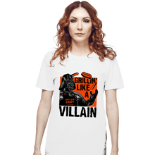 Load image into Gallery viewer, Secret_Shirts T-Shirts, Unisex / Small / White Grillin Villain
