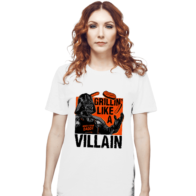 Secret_Shirts T-Shirts, Unisex / Small / White Grillin Villain
