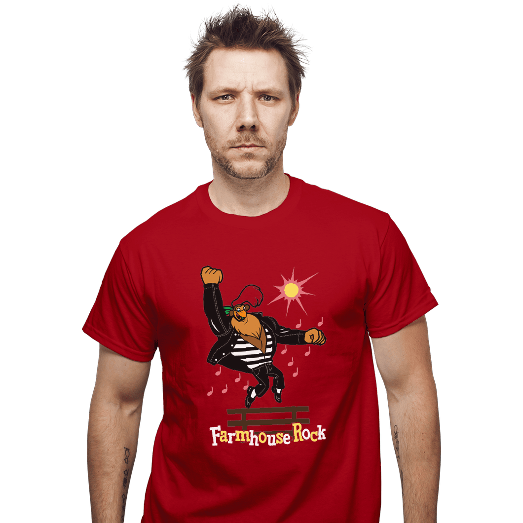 Shirts T-Shirts, Unisex / Small / Red Farmhouse Rock