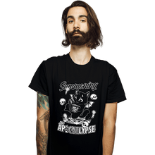 Load image into Gallery viewer, Shirts T-Shirts, Unisex / Small / Black Apocalypse Cat
