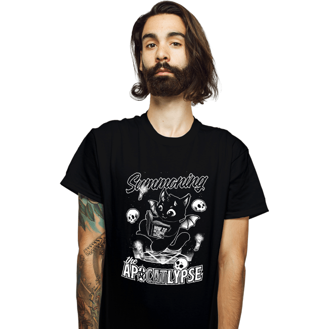 Shirts T-Shirts, Unisex / Small / Black Apocalypse Cat