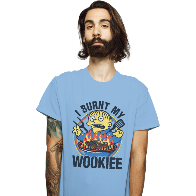 Daily_Deal_Shirts T-Shirts, Unisex / Small / Powder Blue Burnt Wookiee