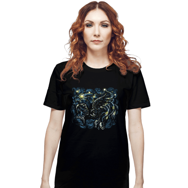 Secret_Shirts T-Shirts, Unisex / Small / Black Starry Predator