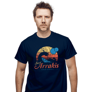 Secret_Shirts T-Shirts, Unisex / Small / Navy Surfing Arrakis