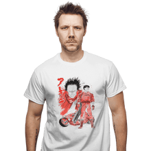 Load image into Gallery viewer, Shirts T-Shirts, Unisex / Small / White Kaneda And Tetsuo Sumi-e
