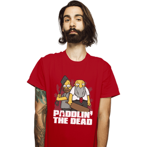 Shirts T-Shirts, Unisex / Small / Red Paddlin' The Dead