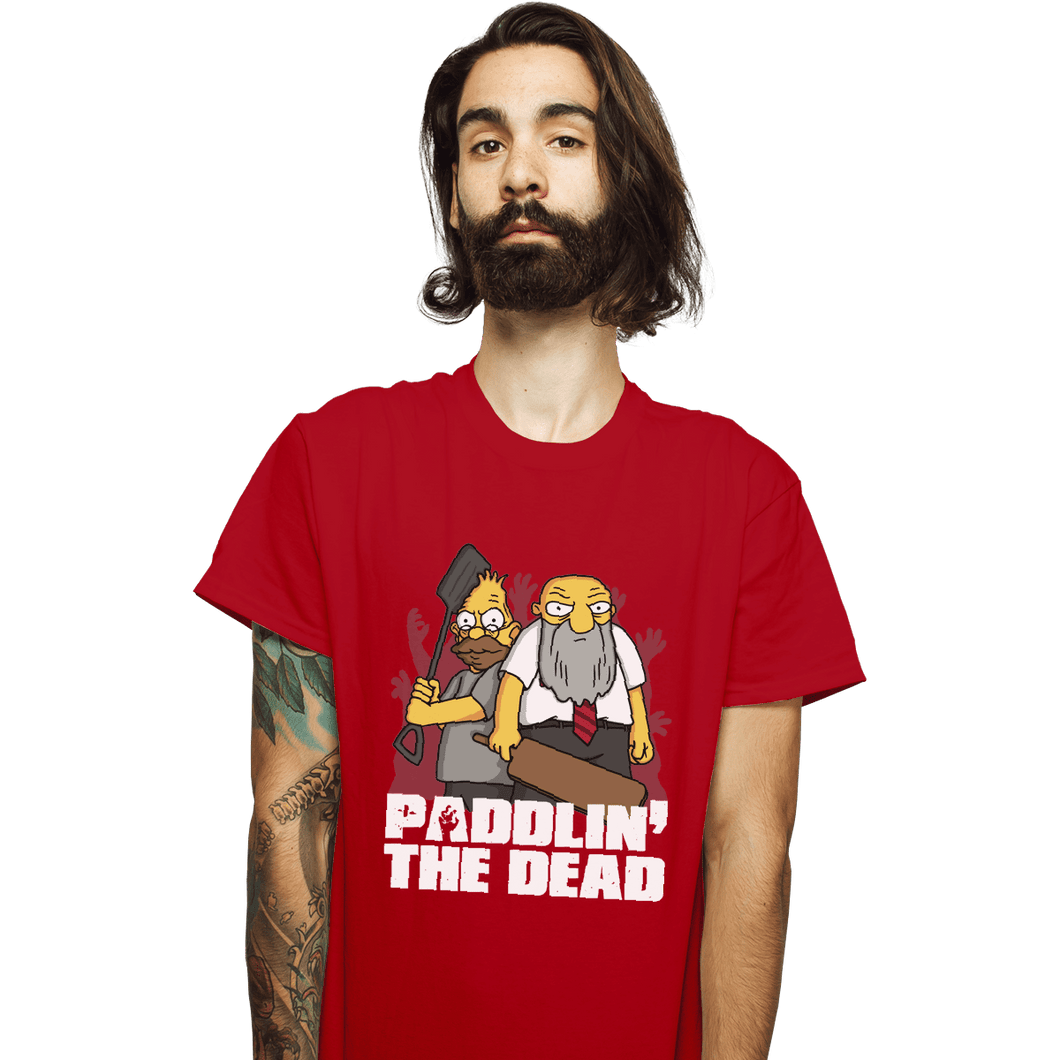 Shirts T-Shirts, Unisex / Small / Red Paddlin' The Dead