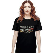 Load image into Gallery viewer, Shirts T-Shirts, Unisex / Small / Black Retro NCC-1701
