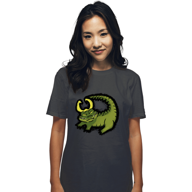 Shirts T-Shirts, Unisex / Small / Charcoal The Alligator King