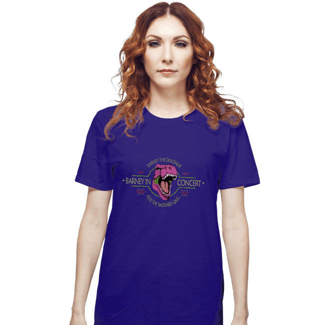 Shirts T-Shirts, Unisex / Small / Violet Barney In Concert