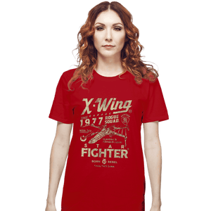 Daily_Deal_Shirts T-Shirts, Unisex / Small / Red X-Wing Garage