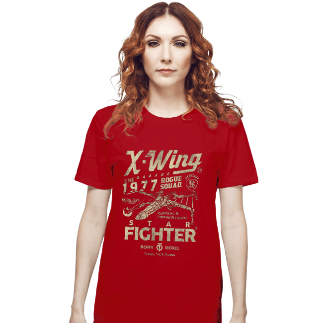 Daily_Deal_Shirts T-Shirts, Unisex / Small / Red X-Wing Garage