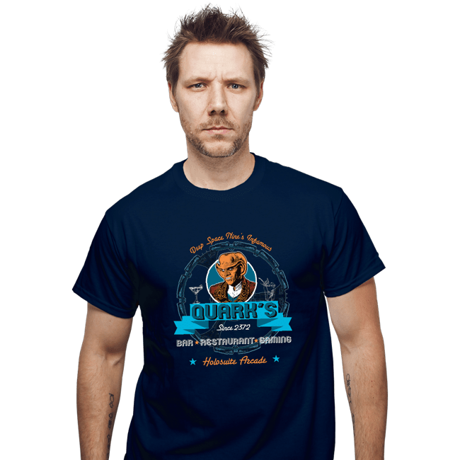 Secret_Shirts T-Shirts, Unisex / Small / Navy Quark's Bar