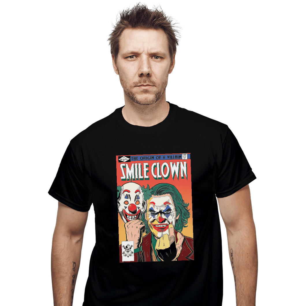 Shirts T-Shirts, Unisex / Small / Black Smile Clown