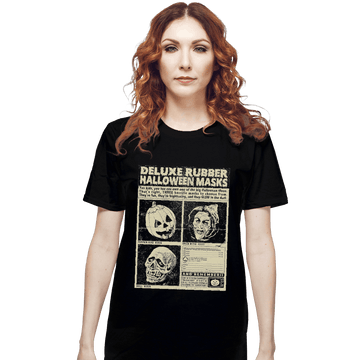 Shirts T-Shirts, Unisex / Small / Black Three Halloween Masks