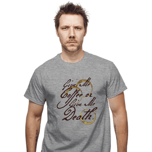 Secret_Shirts T-Shirts, Unisex / Small / Sports Grey Give Me Coffee