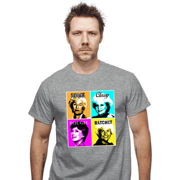Shirts T-Shirts, Unisex / Small / Sports Grey Golden Savage