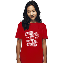 Load image into Gallery viewer, Shirts T-Shirts, Unisex / Small / Red Knibb High Football Rules
