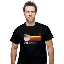 Load image into Gallery viewer, Daily_Deal_Shirts T-Shirts, Unisex / Small / Black Vintage Hyperdrive Starship
