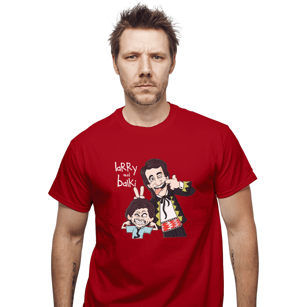Shirts T-Shirts, Unisex / Small / Red Larry And Balki