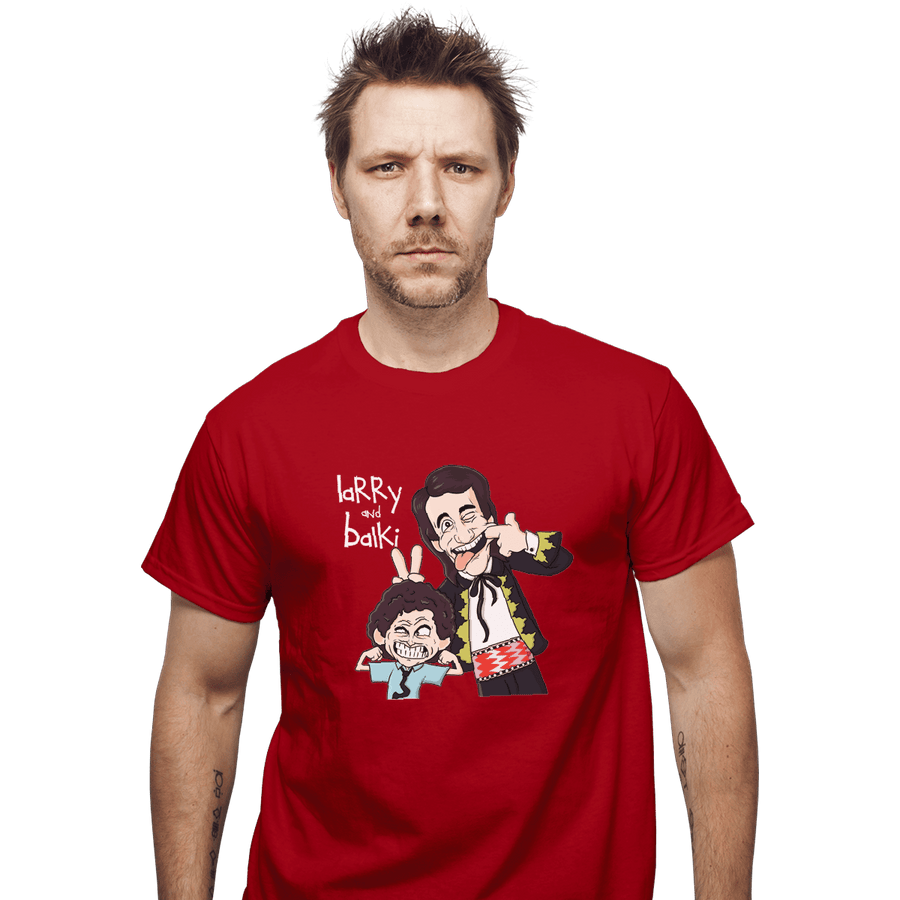 Shirts T-Shirts, Unisex / Small / Red Larry And Balki