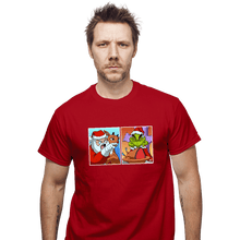 Load image into Gallery viewer, Daily_Deal_Shirts T-Shirts, Unisex / Small / Red Santa Yelling At Grinch
